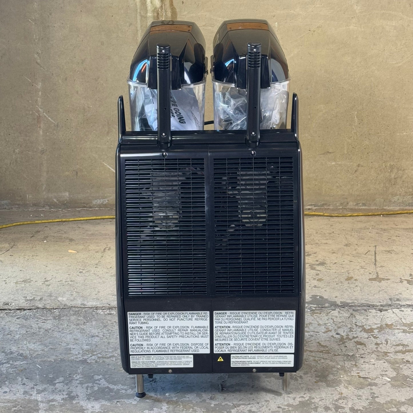 NARVON SUMMIT Slushy Machine 115V/1100W Two 3.2 gal Bowls Black NSSM2